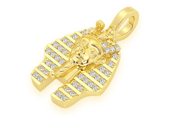 0.20ct Diamond Pharaoh Pendant 18K Solid Gold - Image 2