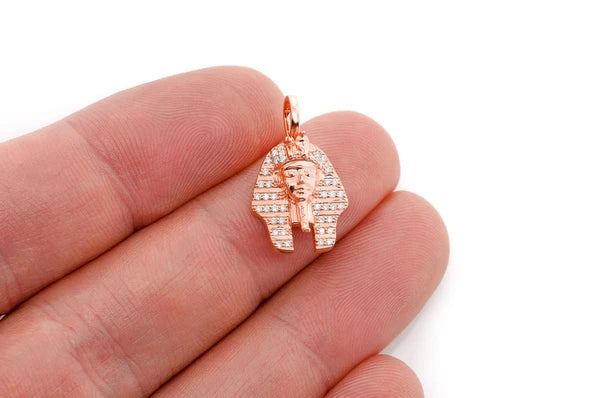 0.20ct Diamond Pharaoh Pendant 18K Solid Gold - Image 9