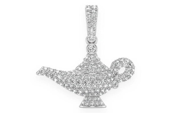 0.50ct Diamond Magic Lamp Pendant 18K Solid Gold - Image 7