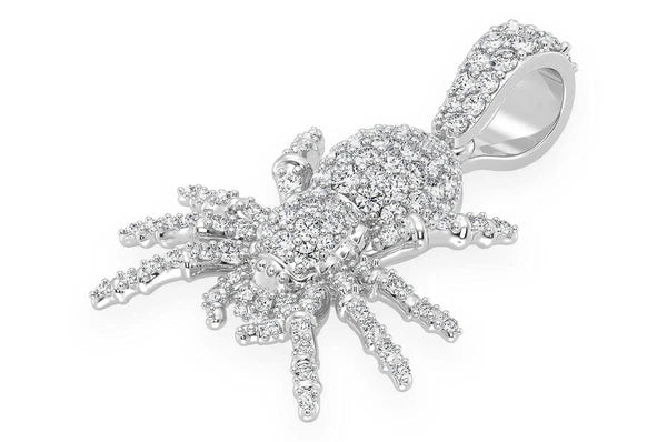 0.70ct Diamond Spider Pendant 18K Solid Gold - Image 5
