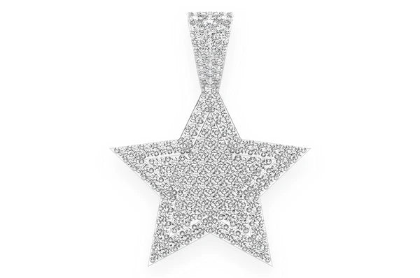 1.00ct Diamond Star Double Layer Pendant 18K Solid Gold - Image 4