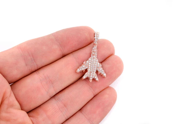 1.25ct Diamond Jet Pendant 18K Solid Gold - Image 9