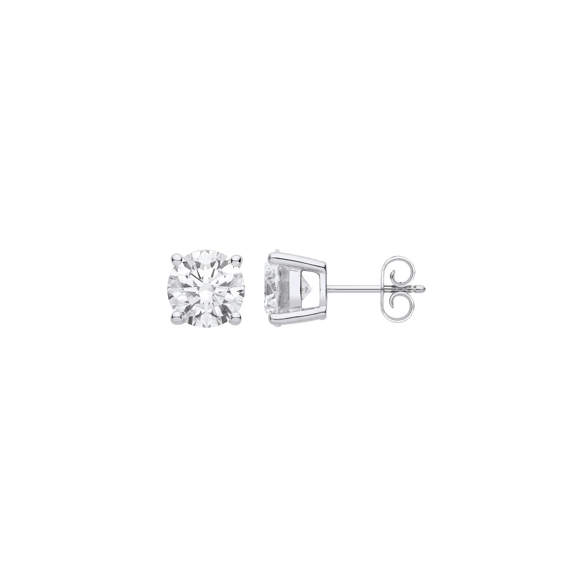 18ct 1.00ctw LAB GROWN Diamond Earrings IGI Certified - 18ct Gold - Image 2