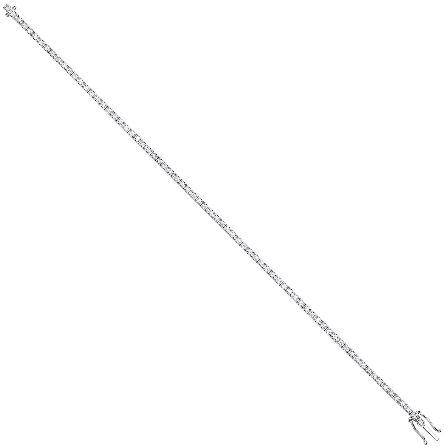 18ct illusion Set 0.75ct tennis bracelet - 18ct Gold