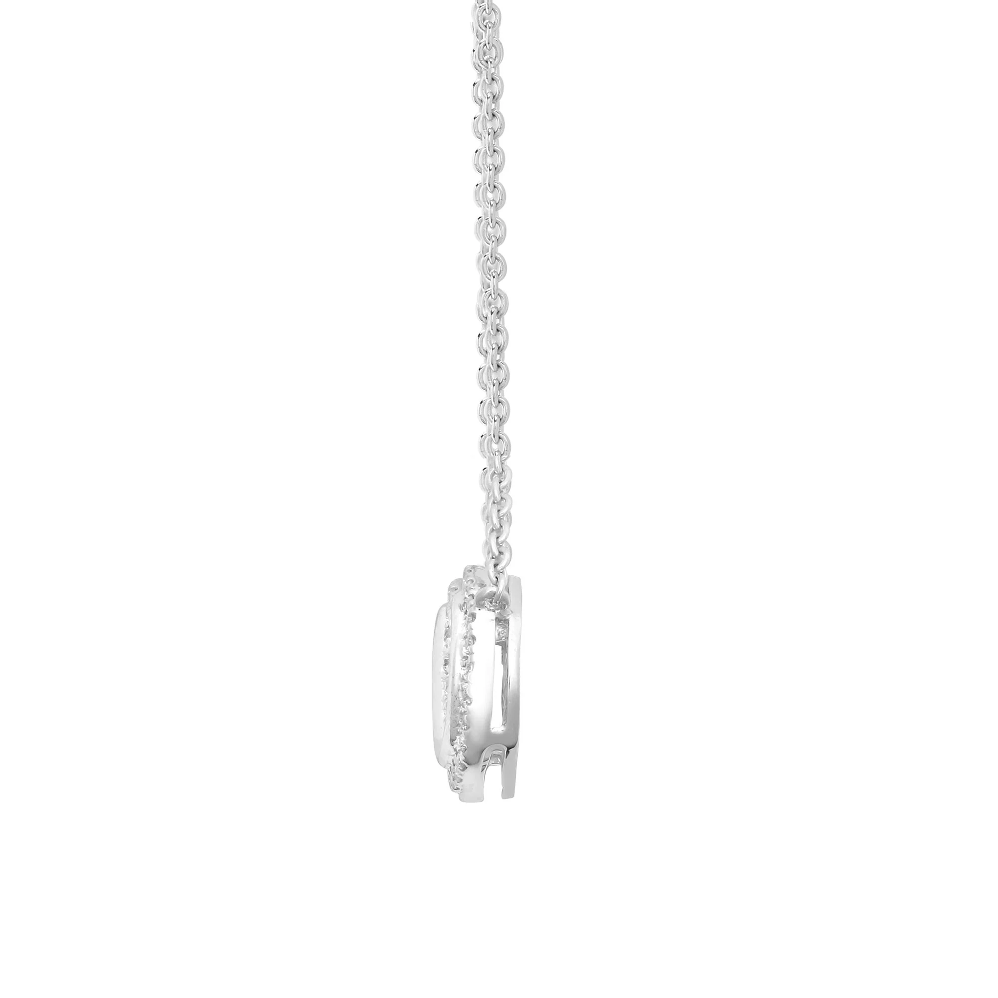 18ct White 0.20ct Natural Diamond Infinity Pendant + 18" Chain included - Image 2