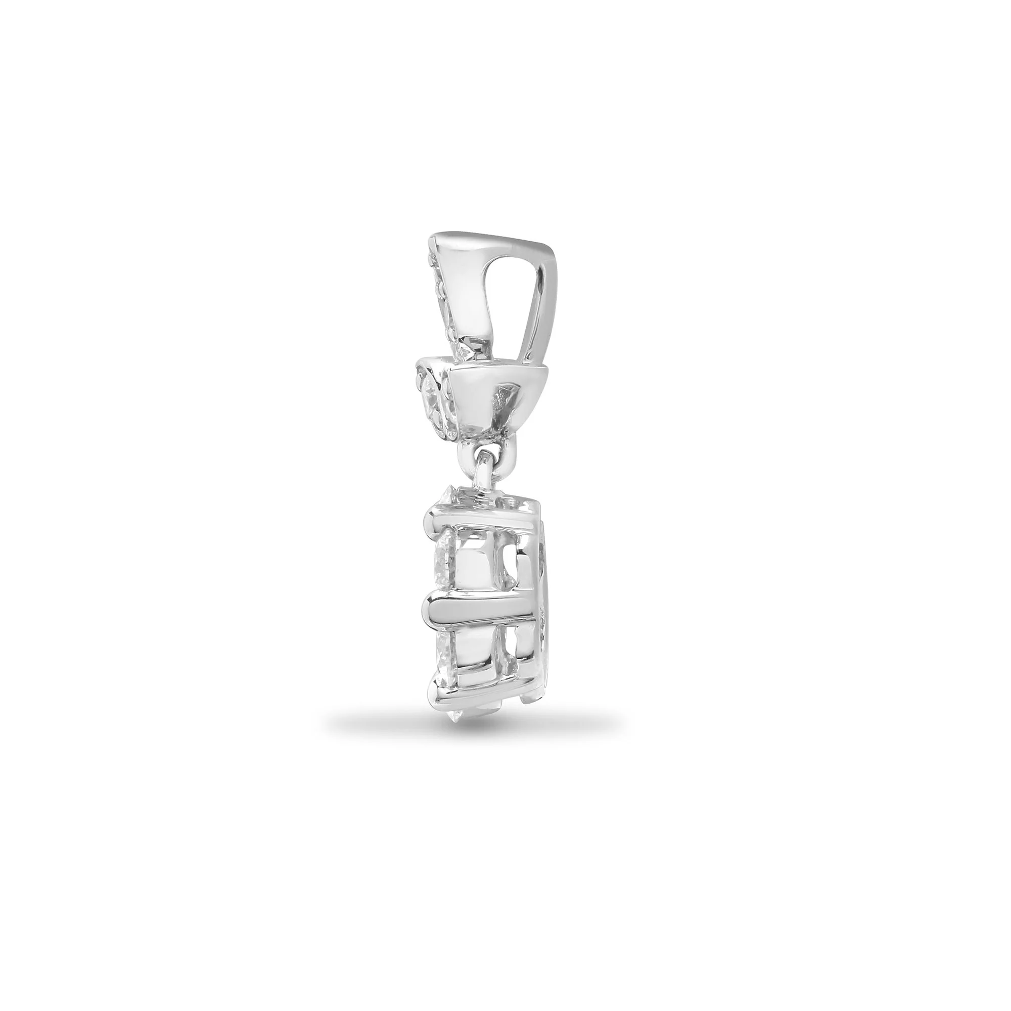 18ct White 0.35ct Natural Diamond Pendant - Image 2