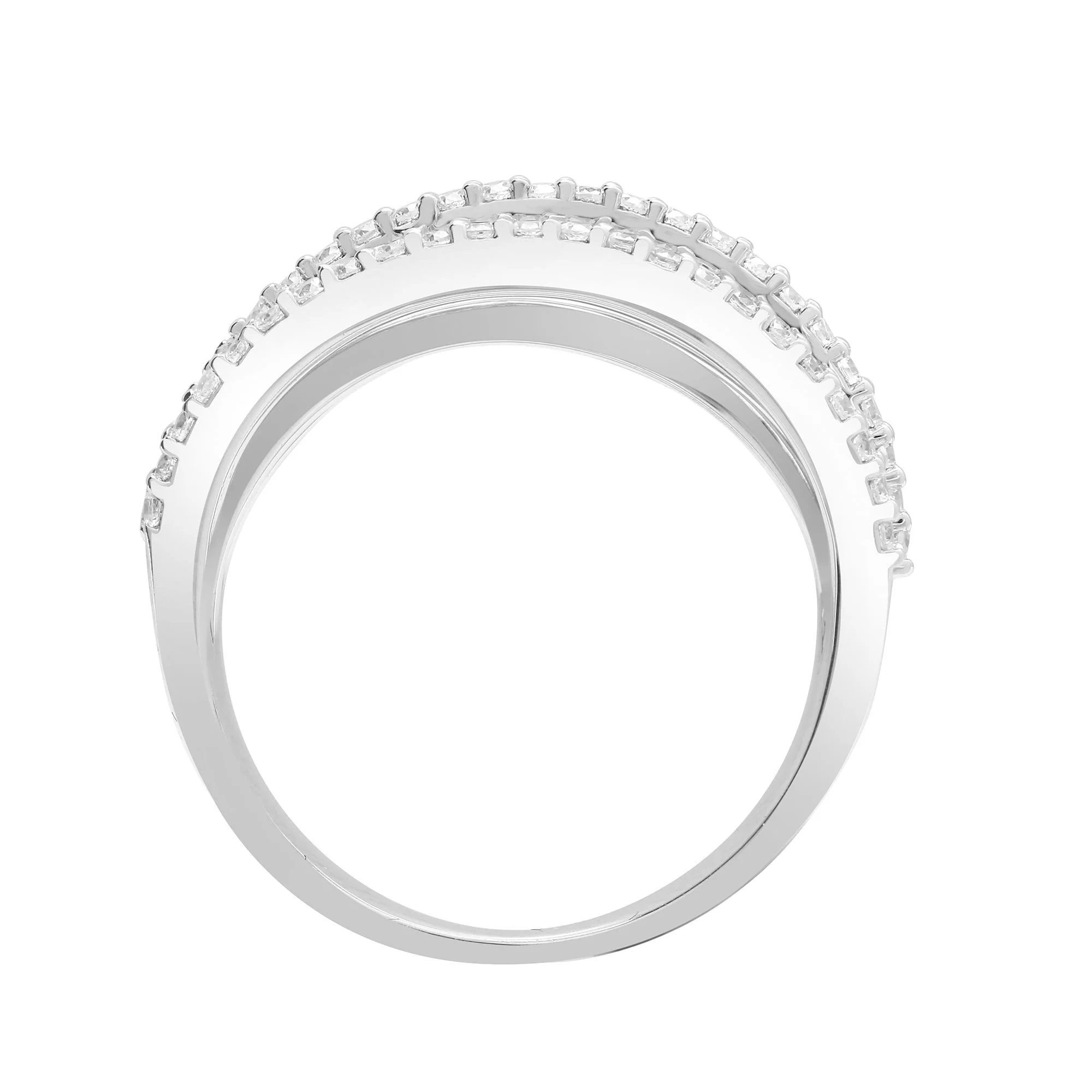 18ct White 0.63ct Natural Diamond Ring - Image 2