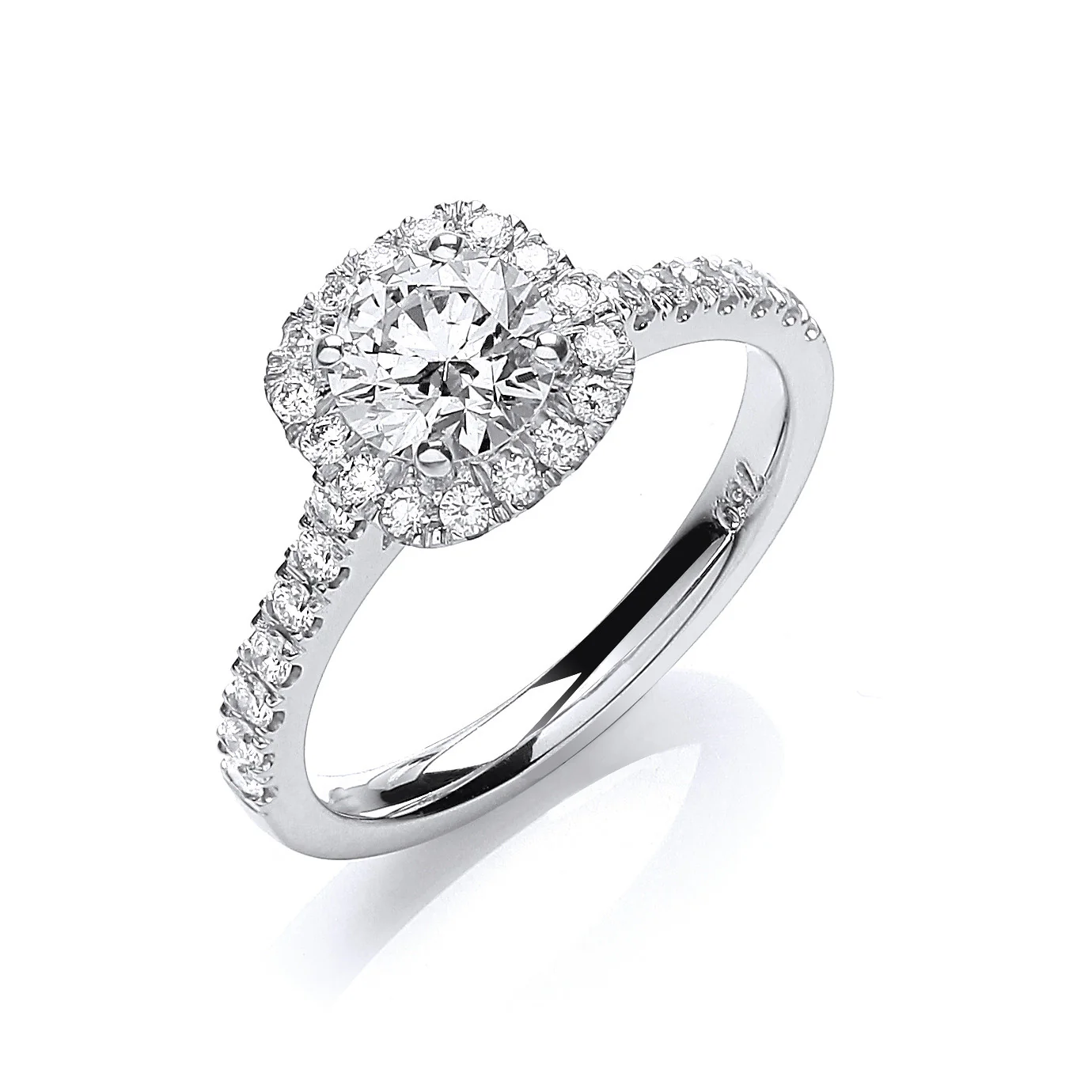 18ct White Gold 1.00ctw Certificated Engagement Ring - 18ct Gold