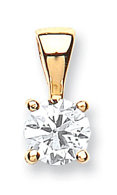18ct Yellow Gold 0.70ct Claw Set Diamond Solitaire Pendant - 18ct Gold - Image 2