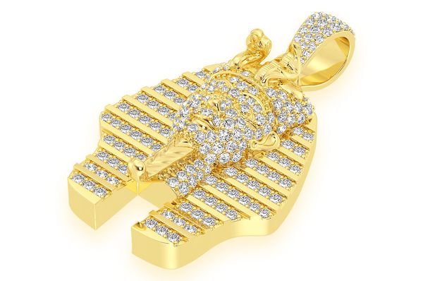 2.00ct Diamond Pharaoh Pendant 18K Solid Gold - Image 2