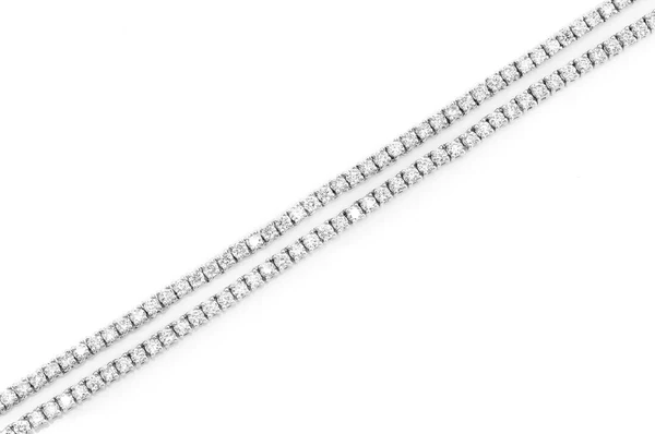 5.50ct Diamond 2pt Prong Set Tennis Necklace 18K Solid Gold - Image 5