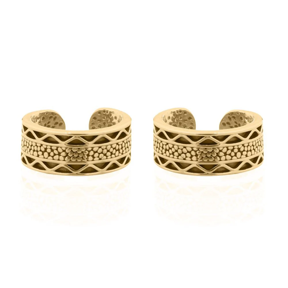 925 Silver Ear Cuff 14ct Gold Plated