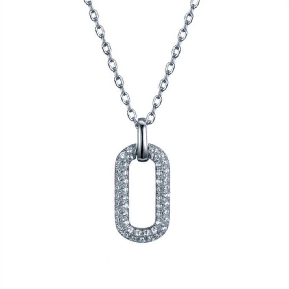925 Silver Rhodium Plated Cubic Zirconia Set
