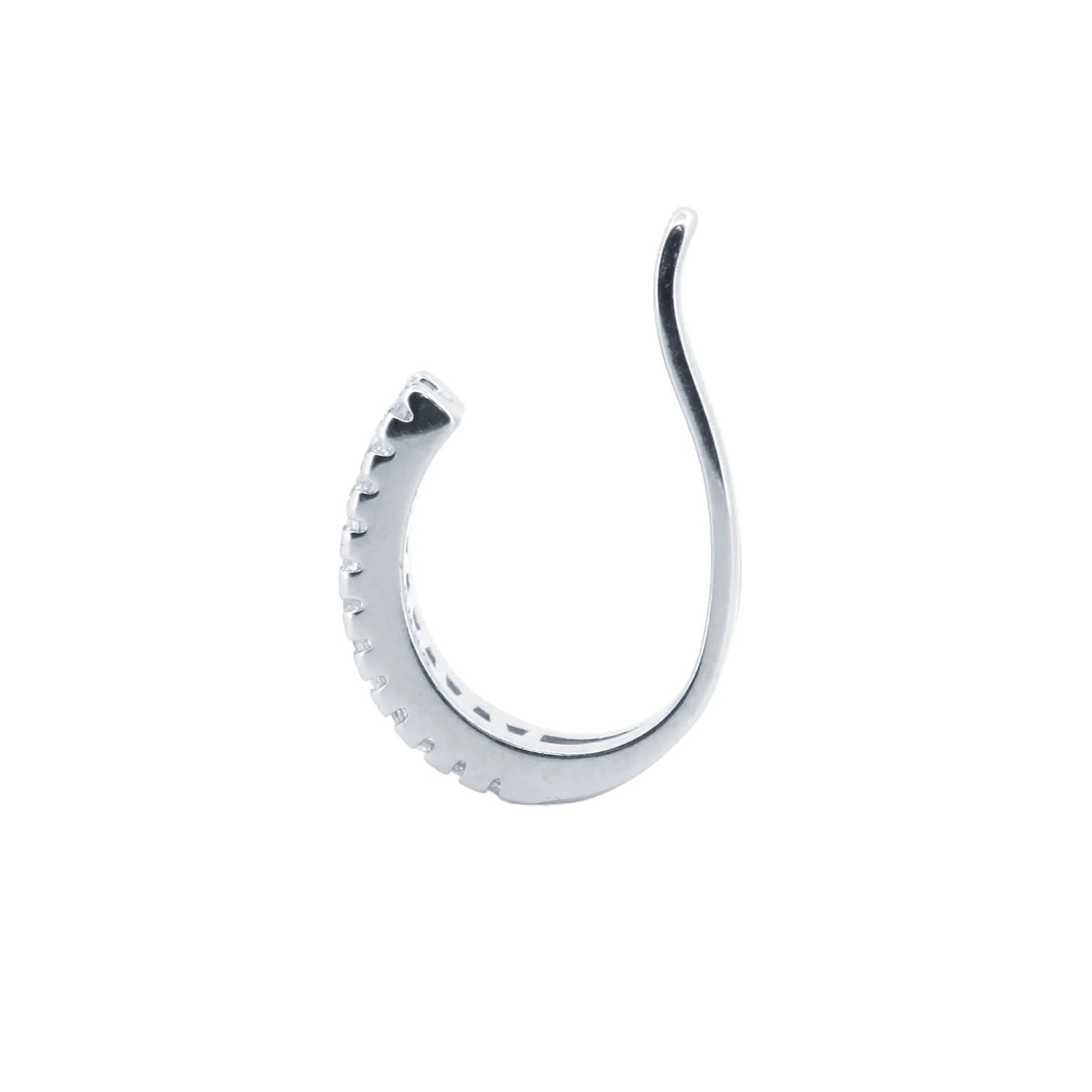 925 Silver Rhodium Plated Cubic Zirconia Set Earrings - Image 3
