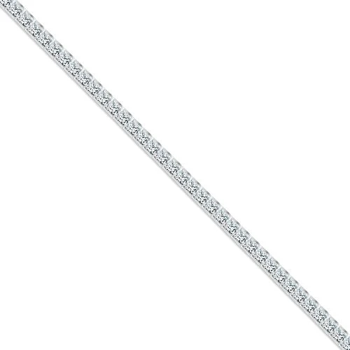 925 Silver Rhodium Plated Princess Cut Cubic Zirconia Tennis Bracelet