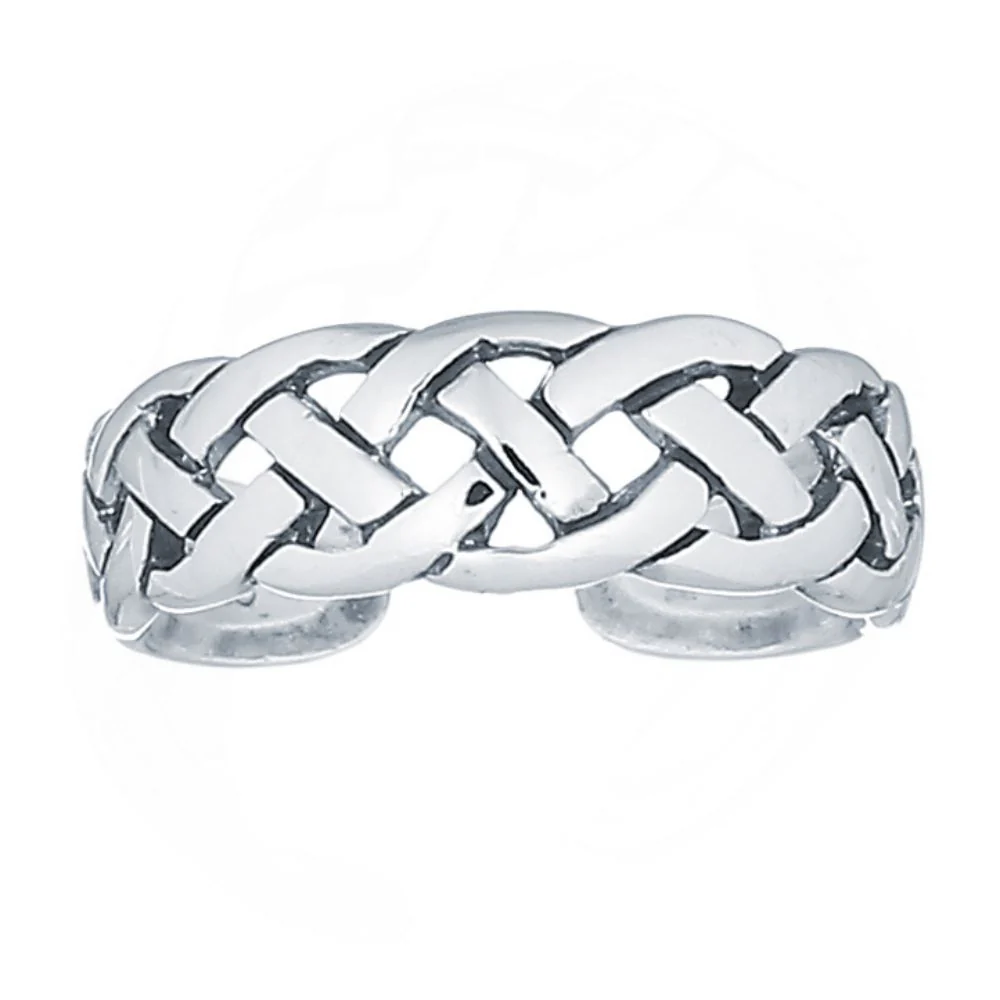 925 Silver Weave Toe Ring - Image 2