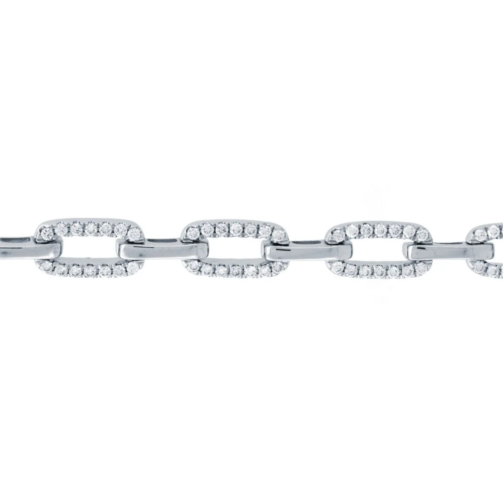 9ct White 1.27ct Diamond Bracelet