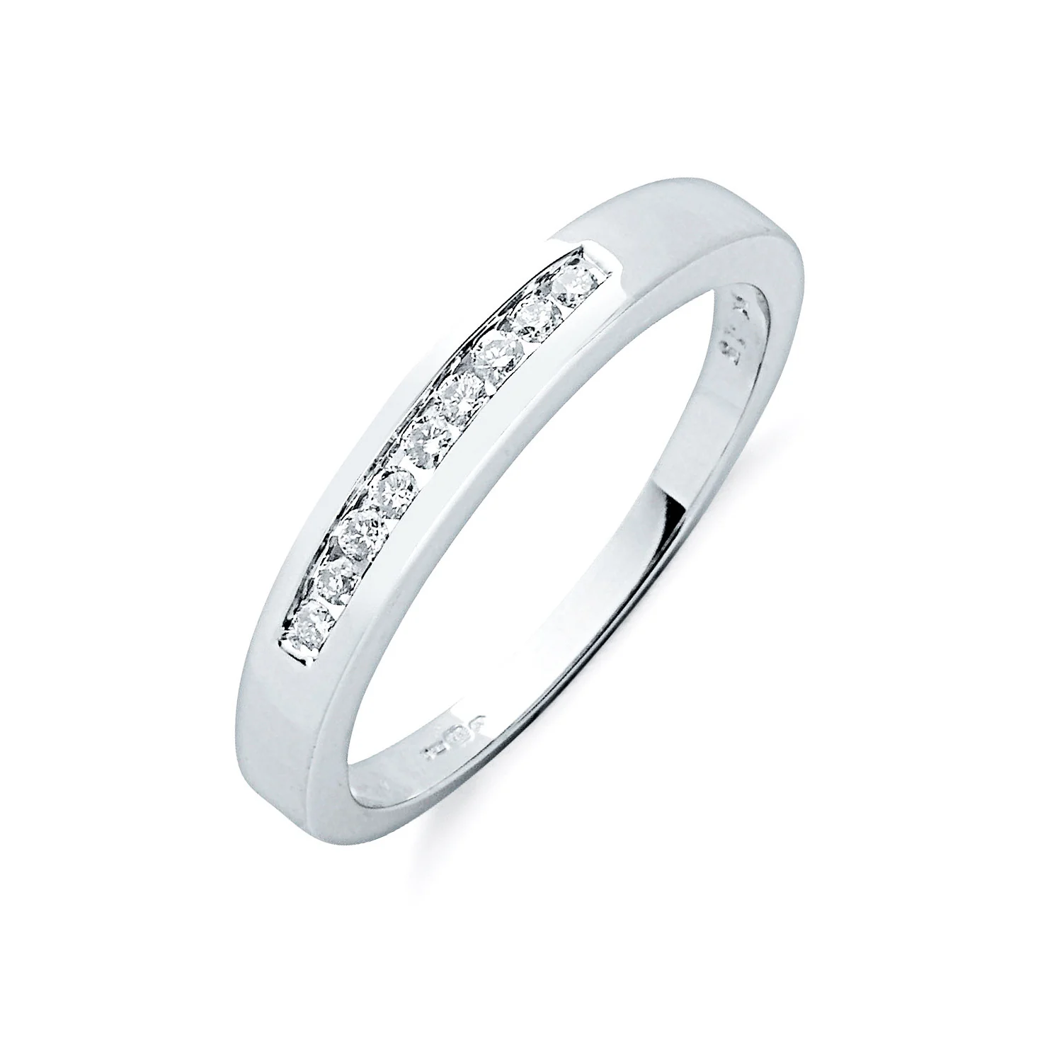 9ct White Gold 0.15ctw Diamond Eternity Ring - 9ct Gold
