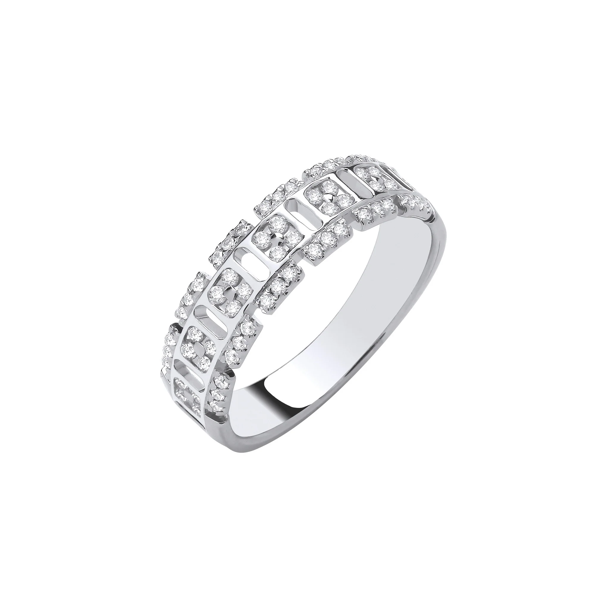 9ct White Gold 0.33ctw Dress Ring - 9ct Gold