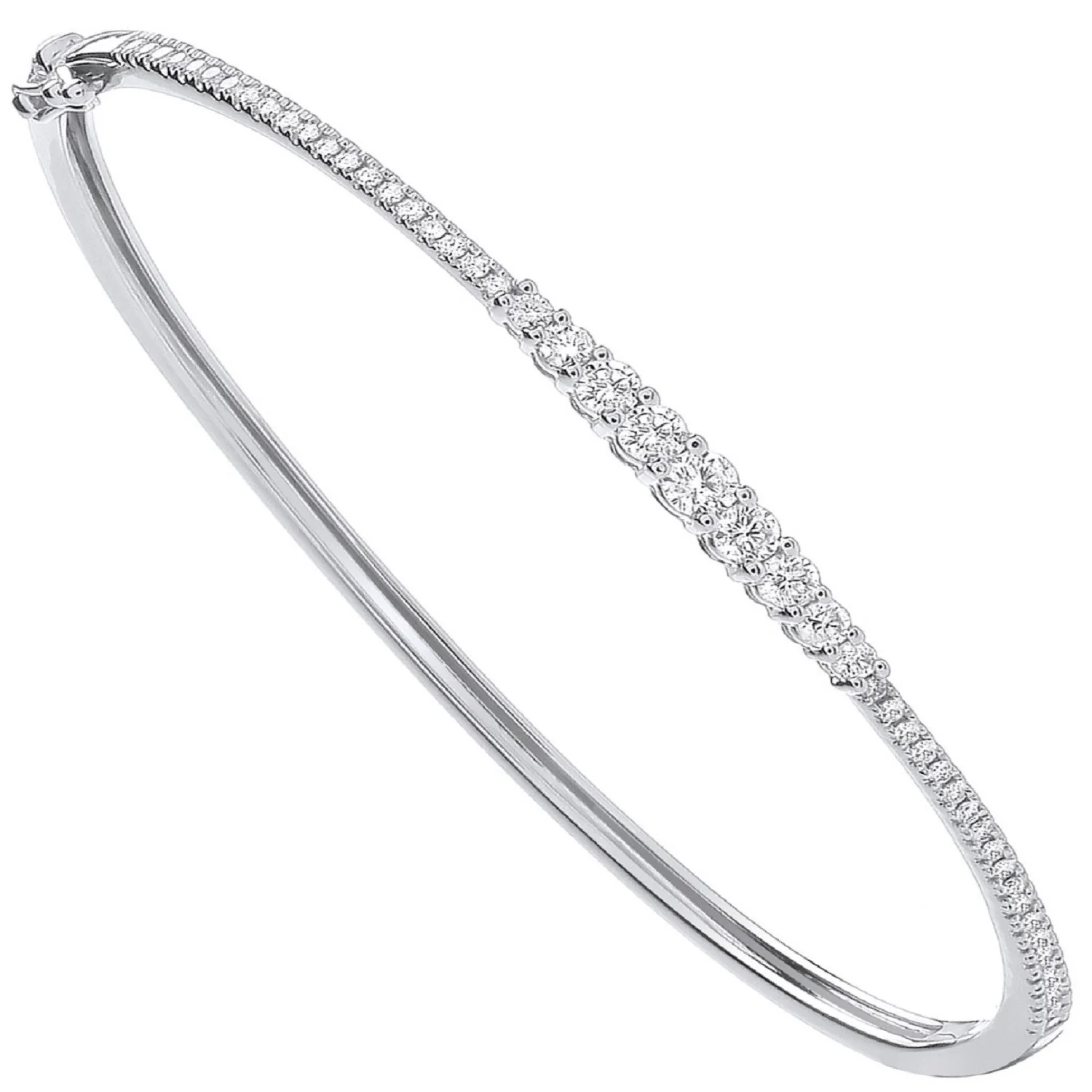 9ct White Gold 0.87ctw - 9ct Gold