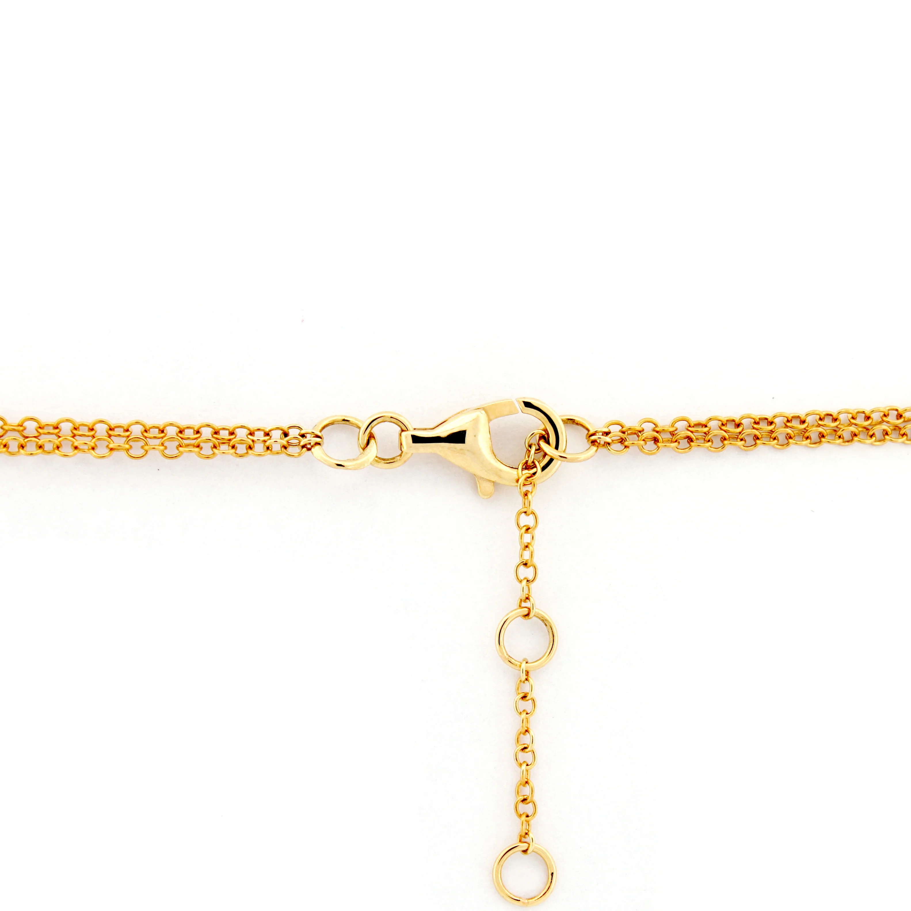 9ct Yellow 0.10ct Diamond Links Bracelet - Image 3
