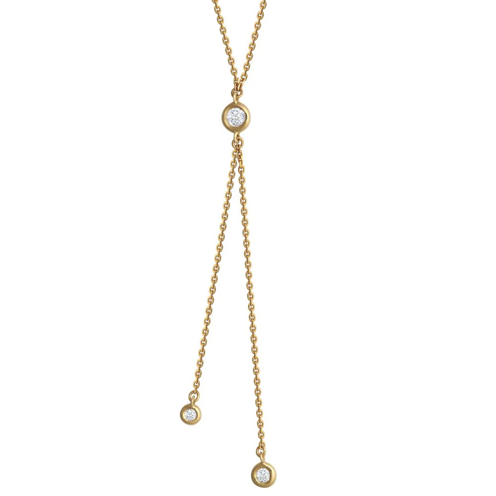 9ct Yellow 0.16ct Natural Diamond Pendant with 16" Chain