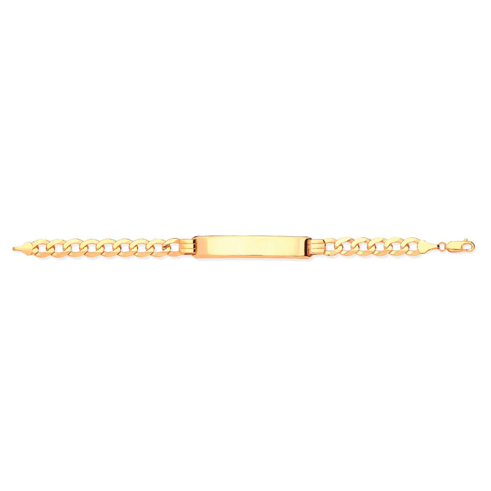 9ct Yellow Gold Curb ID Bracelet