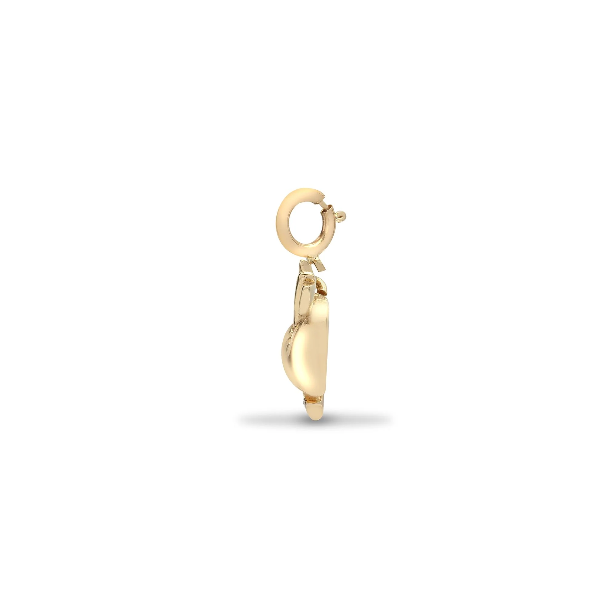 9ct Yellow Gold Natural Diamond Heart / Arrow Pendant - Image 2