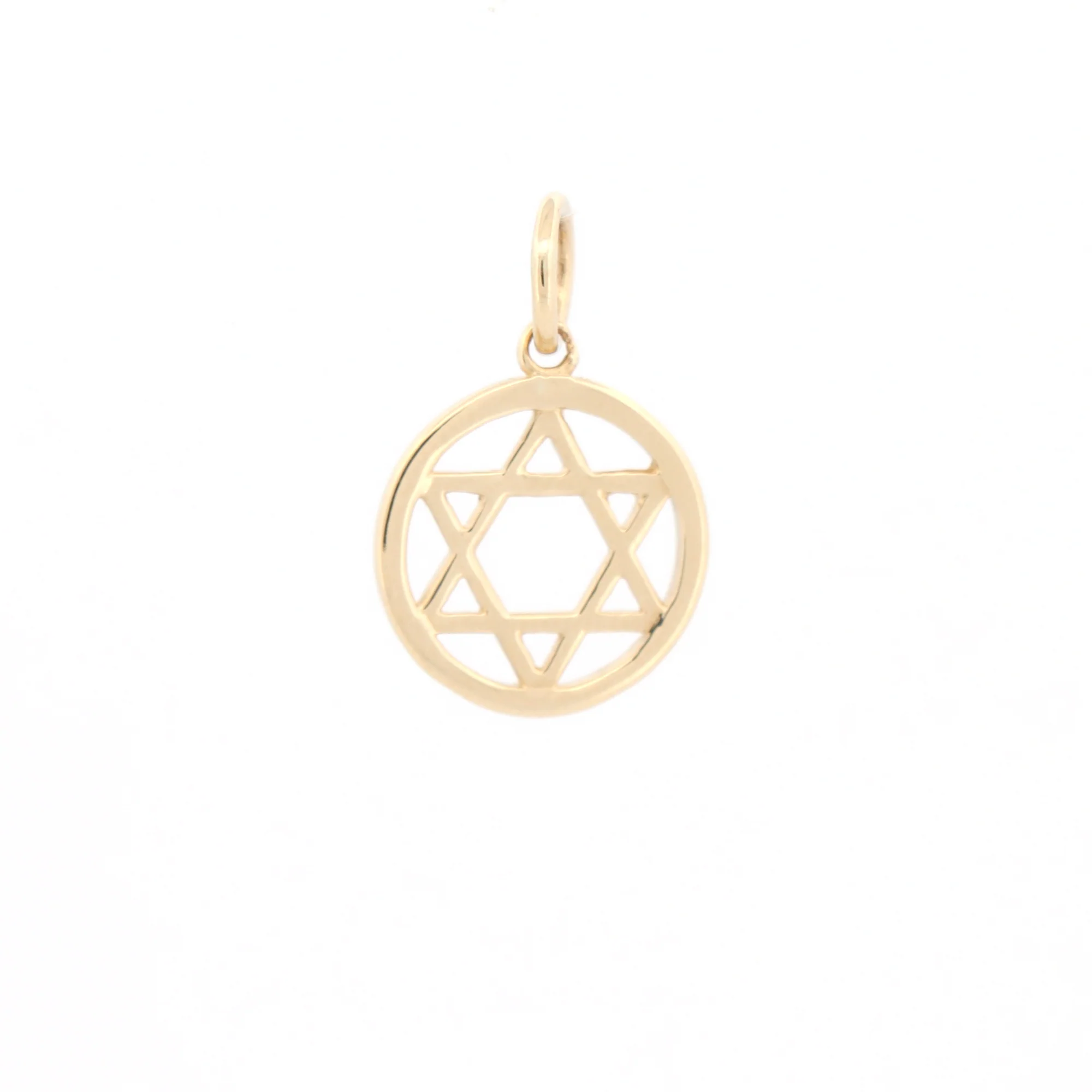 9ct Yellow Gold Star Of David Pendant