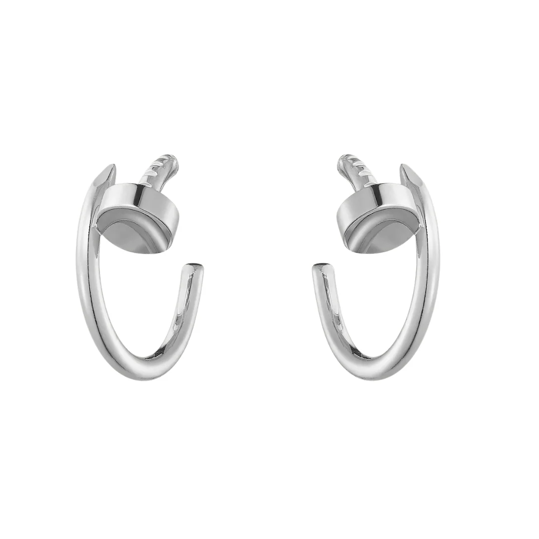 Cartier Juste Un Clou Hoop Earrings Small 18ct Gold - Image 2