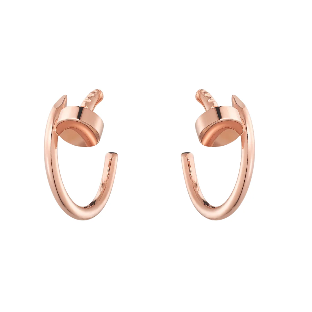 Cartier Juste Un Clou Hoop Earrings Small 18ct Gold - Image 3