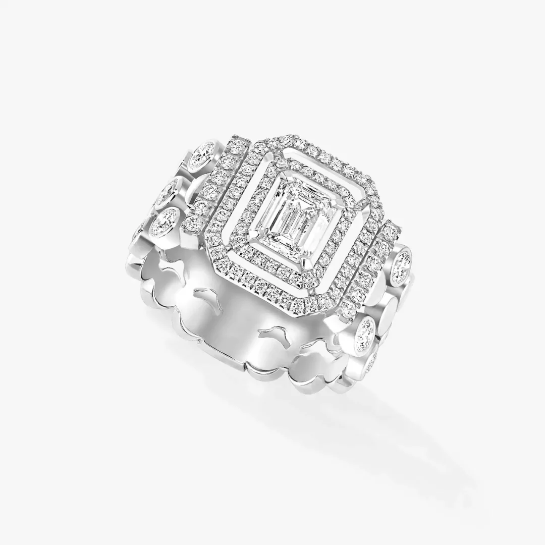 D-Vibes Multi-Row Ring Diamond Ring 18ct Gold - Image 2