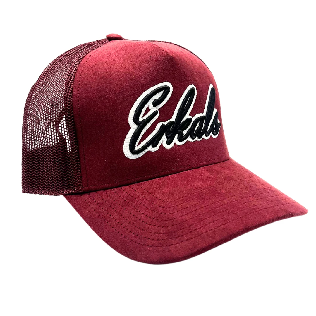 Erkals Signature Burgundy Suede Cap - Image 3