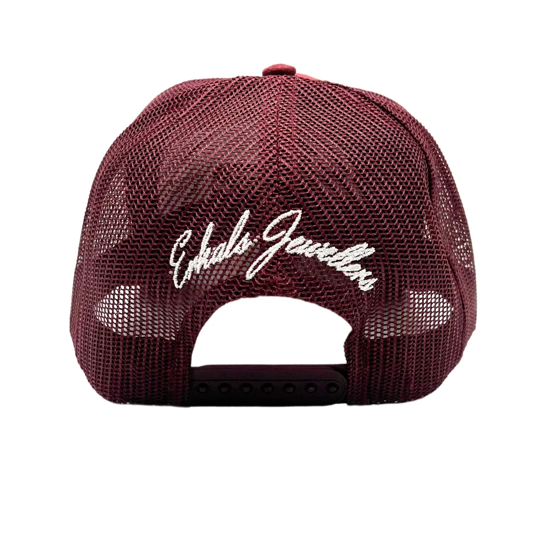 Erkals Signature Burgundy Suede Cap - Image 5