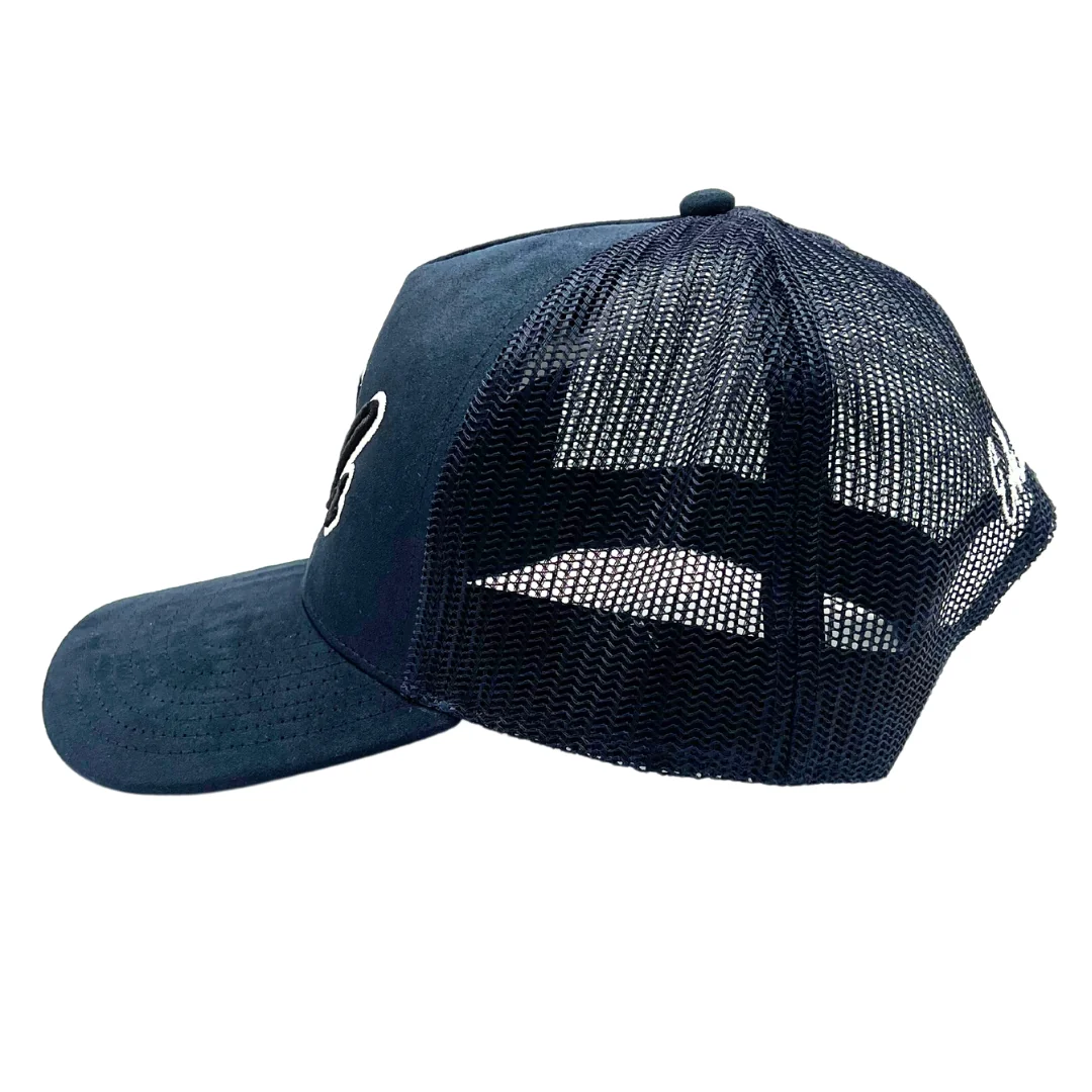 Erkals Signature Navy Blue Suede Cap - Image 5