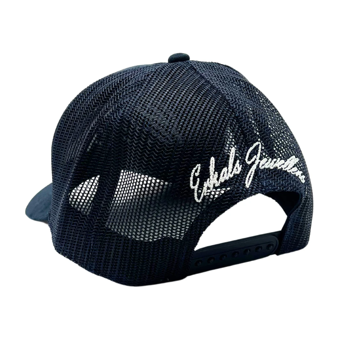 Erkals Signature Navy Blue Suede Cap - Image 7