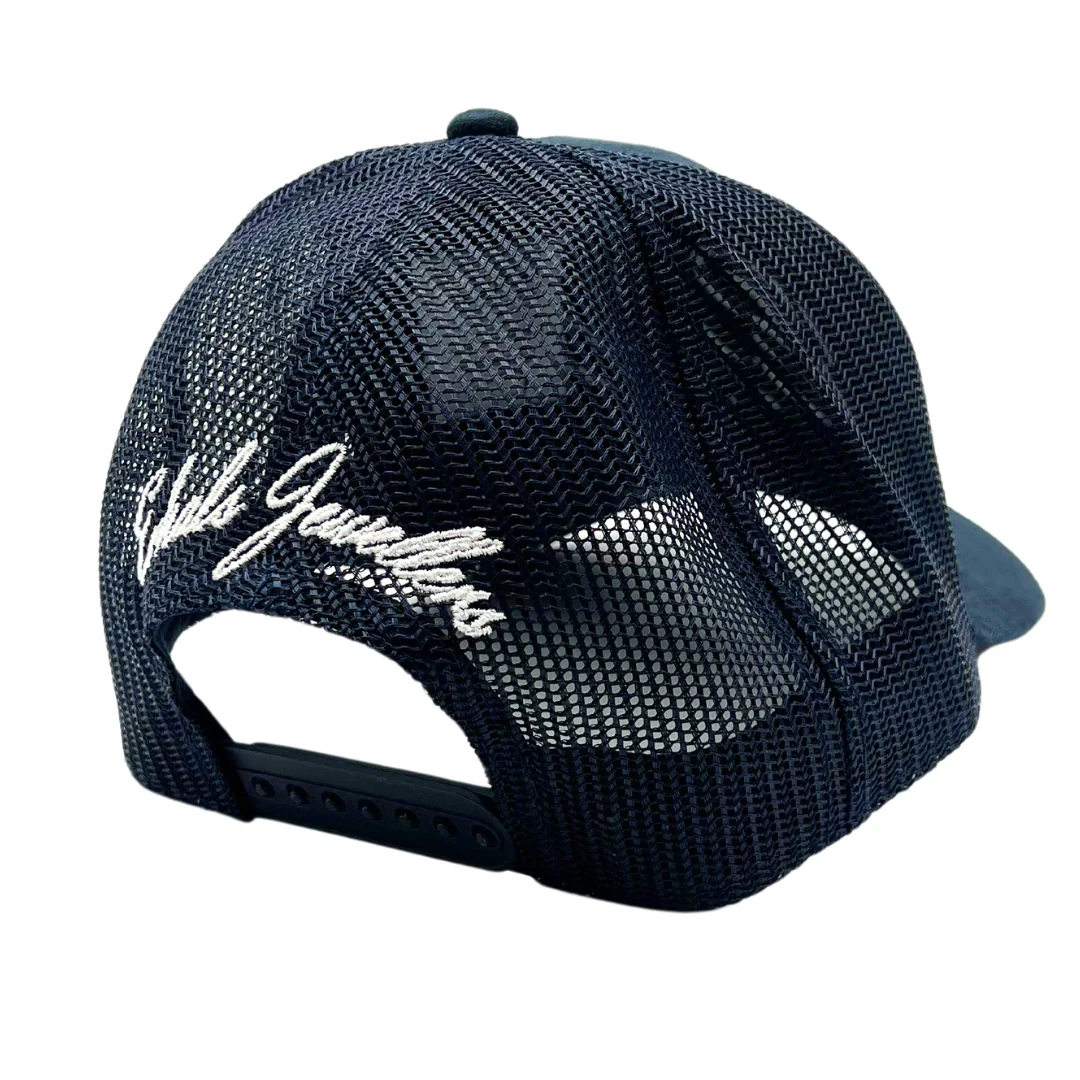 Erkals Signature Navy Blue Suede Cap - Image 8