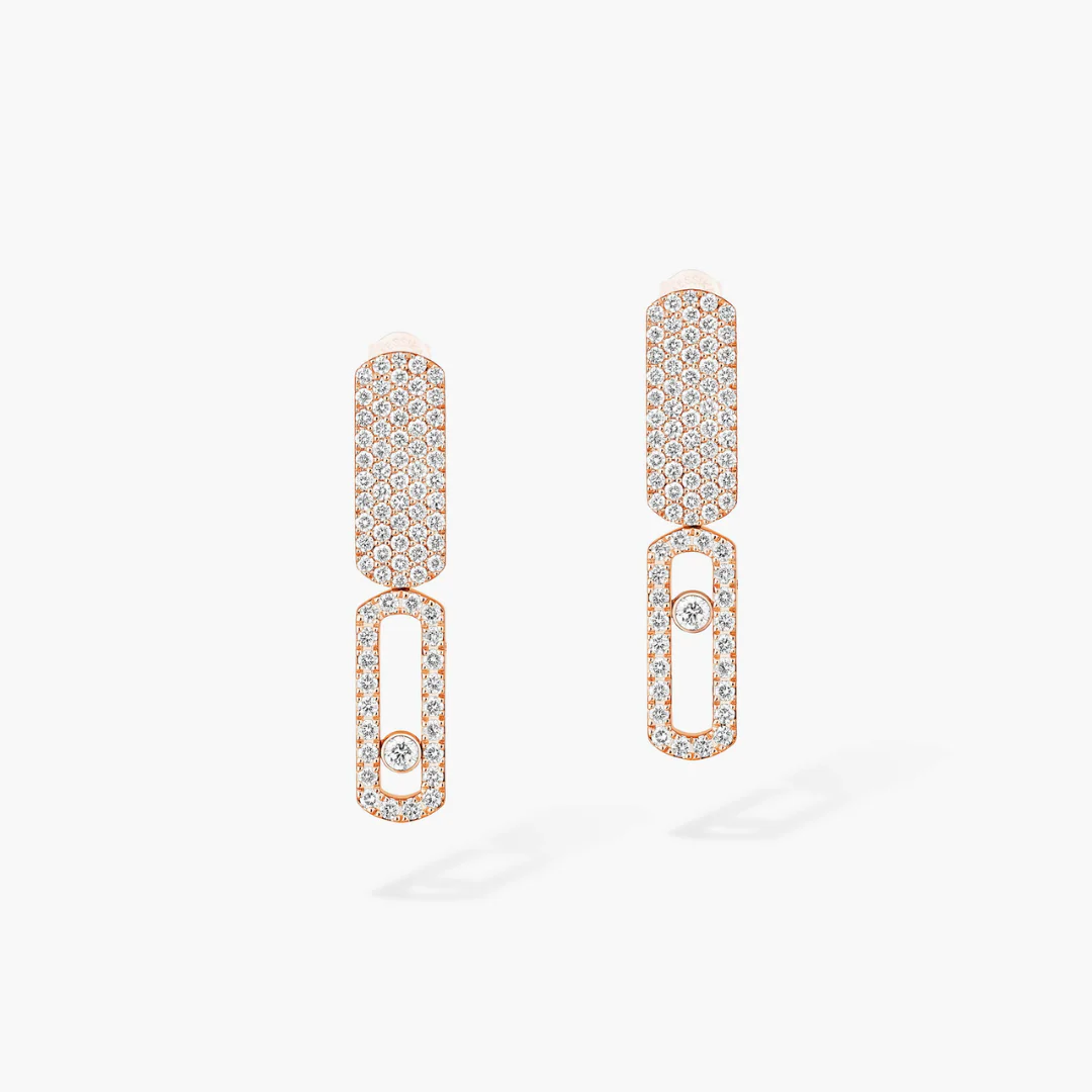 Imperial Move Small Diamond Earrings 18ct Gold