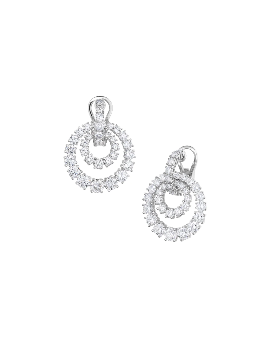 L'Heure du Diamant Diamond Earrings 18ct White Gold