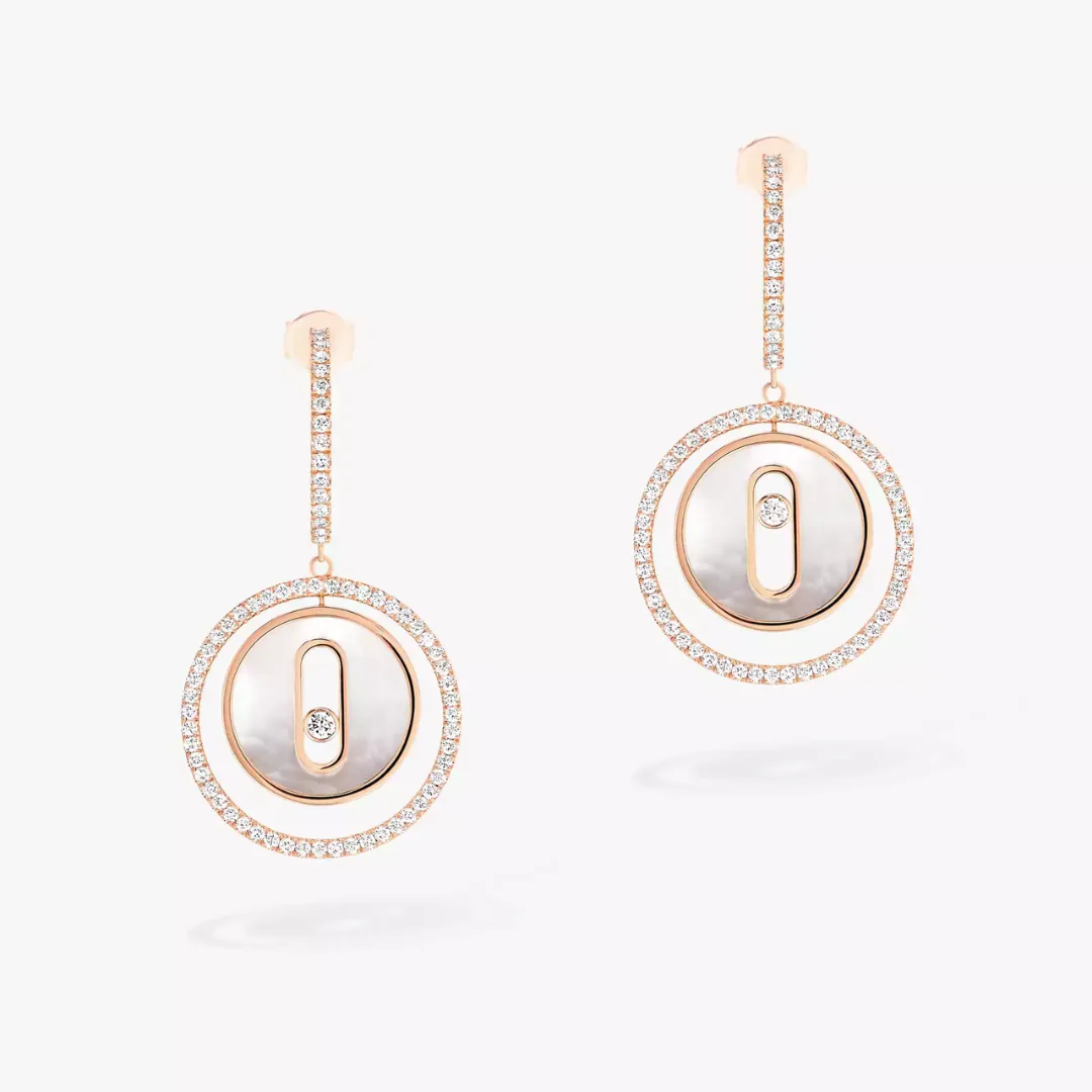 Lucky Move Small Diamond Earrings 18ct Gold - Image 2