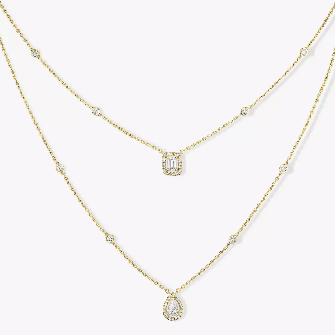 My Twin 2 Rows Necklace 18ct Gold - Image 3