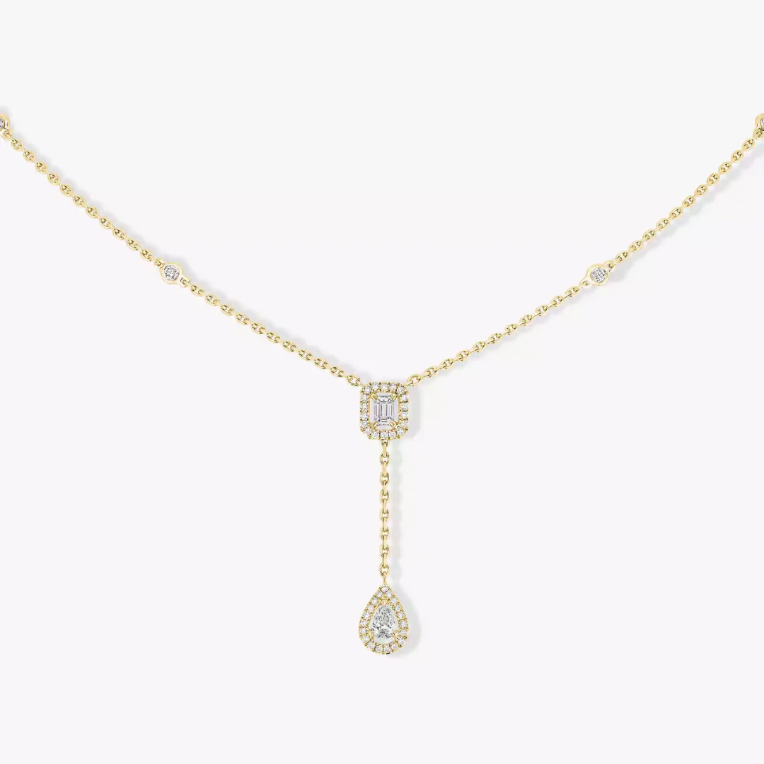 My Twin Tie Necklace 18ct Gold - Image 3