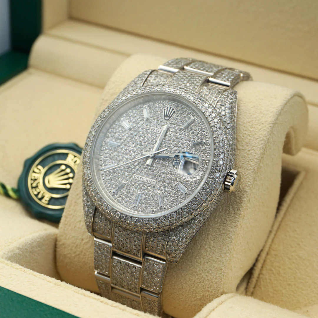 Rolex Datejust 41 126300 HoneyComb Diamond Baguette Dial - Image 4
