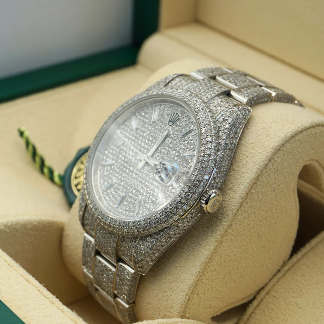 Rolex Datejust 41 126300 HoneyComb Diamond Baguette Dial - Image 5
