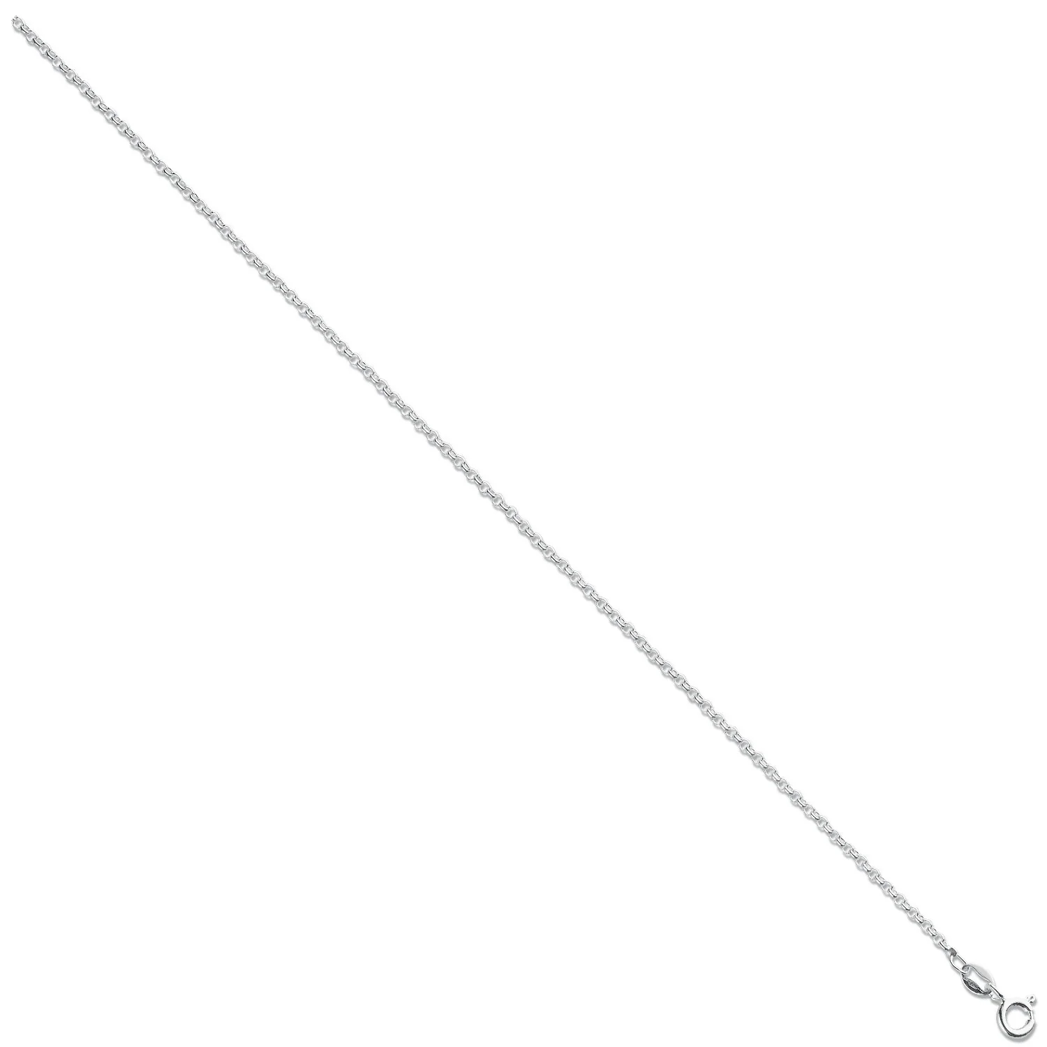 Silver 2.2mm Round Belcher Chain - Silver - Image 2