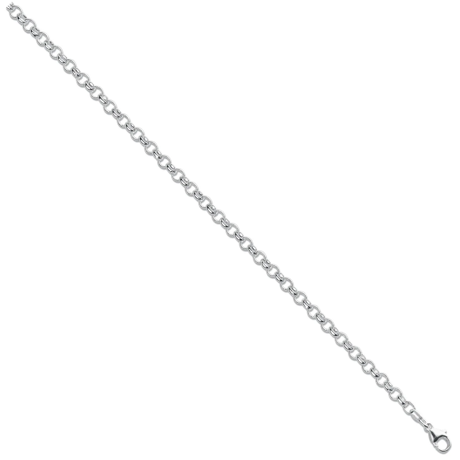 Silver 4.5mm Round Belcher Chain - Silver - Image 2