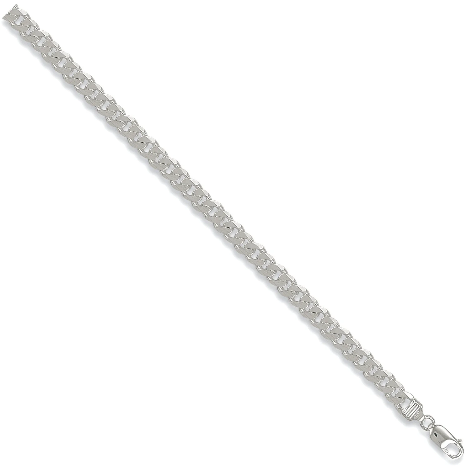 Silver 6.5mm Curb Chain - Silver - Image 2