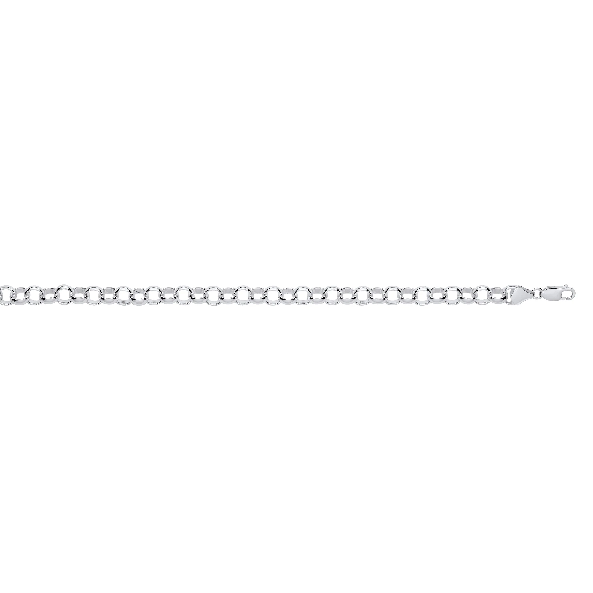 Silver 8mm Round Belcher Chain - Silver - Image 2