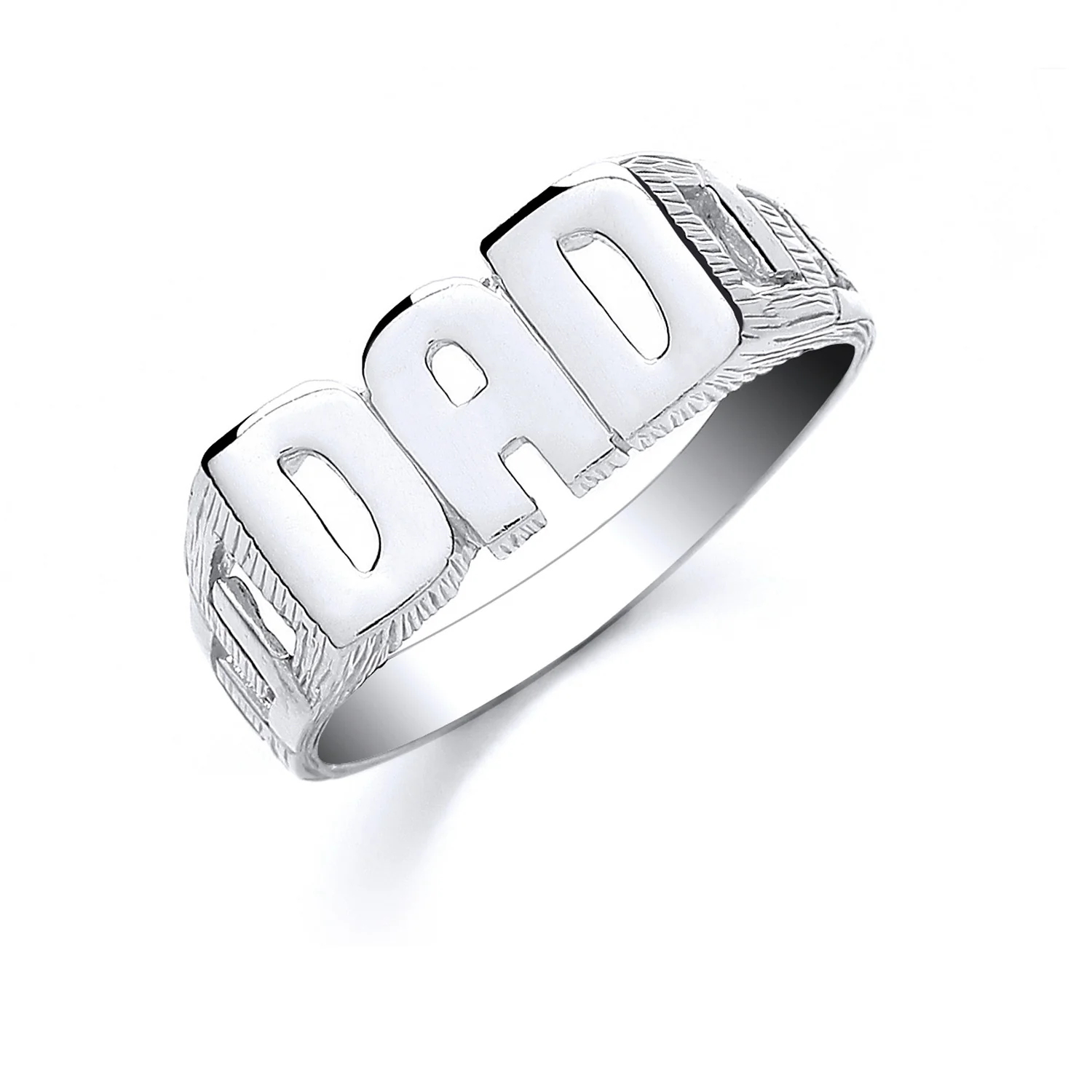 Silver DAD ID Ring - Silver - Image 2