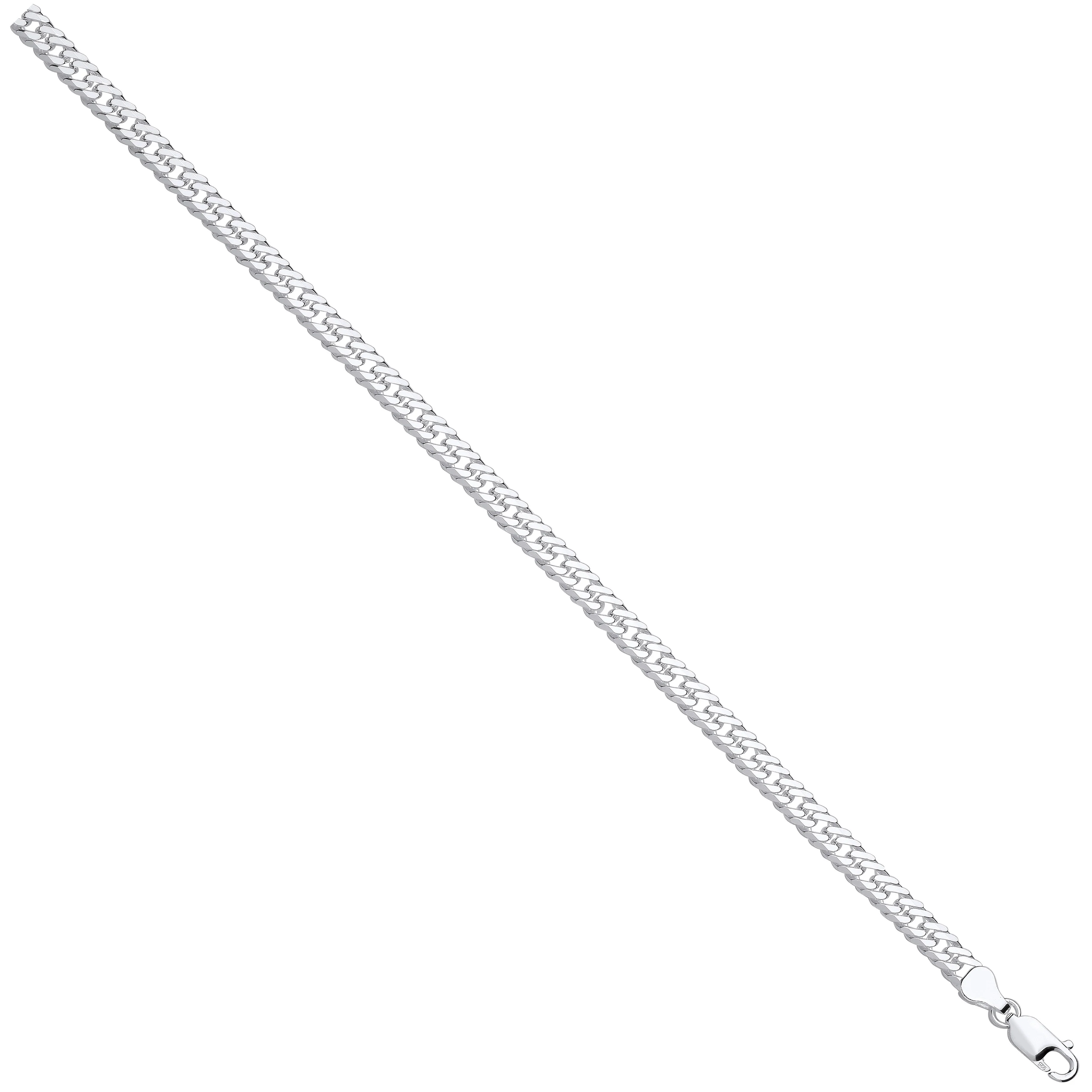 Silver Double Curb 6mm Chain - Silver - Image 2